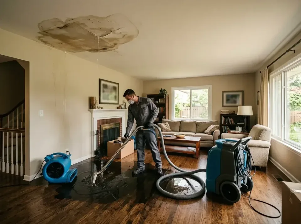 attic-pipe-burst-ceiling-drip-008 — frequently asked questions, Water Damage Restoration & Carpet Care in Cedar Springs, MI